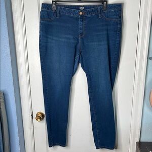 a.n.a 20W Blue Jegging Skinny Leg Jeans Classic Denim Stretch Plus Size Comfort